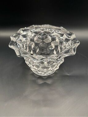Vintage Fostoria American Clear Glass Mayonnaise Bowl from the "2056" line